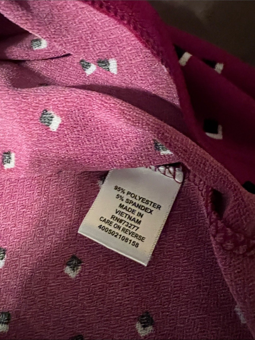 Elle Magenta Dot-Print Sleeveless Camisole - Picture 5 of 7